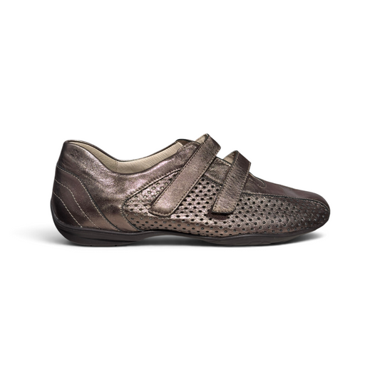 Semler | Sneaker Perforiert Metal Calf Graphit