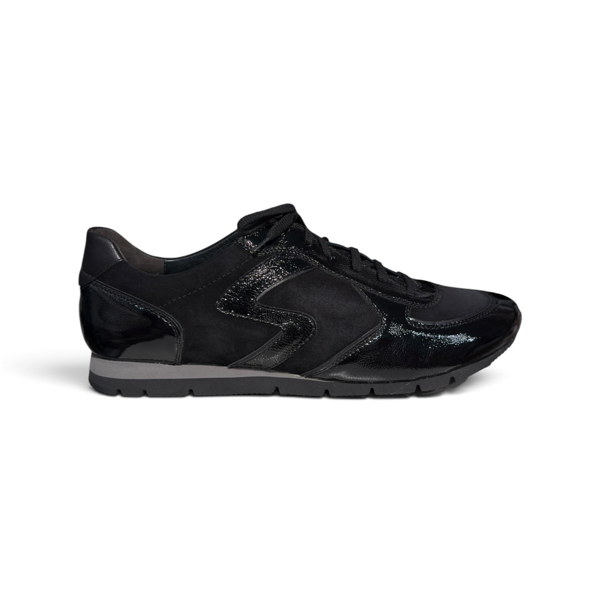 Semler | Sneaker Knautschlack Soft Schwarz (Modell Name Rosa)