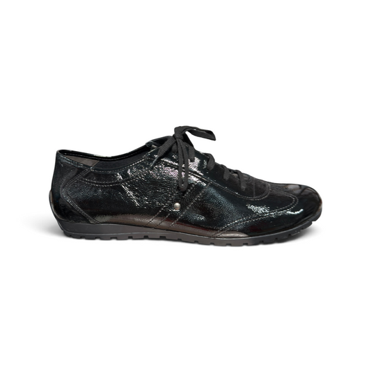 Semler | Sneaker Knautschlack Schwarz Yvette