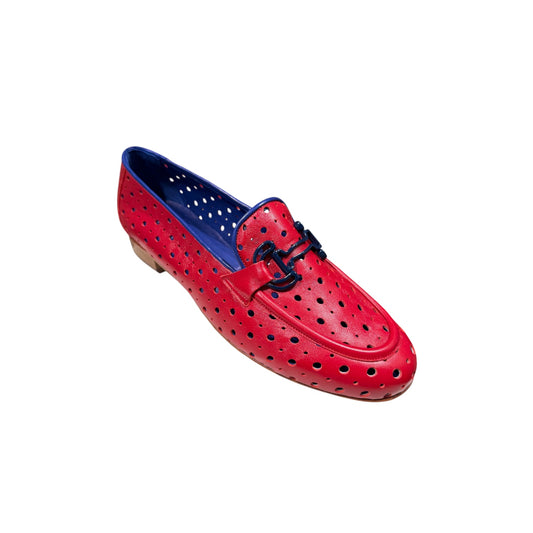 Big Shoes Privé | Nappa Loafer Forata Rosso