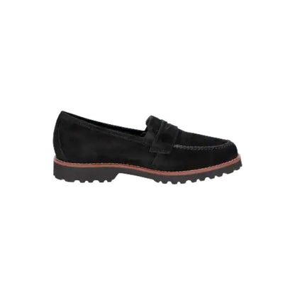 Sioux | Meredith Moccasin Lamb Suede Black
