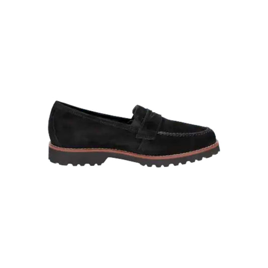 Sioux | Meredith Moccasin Lamb Suede Black