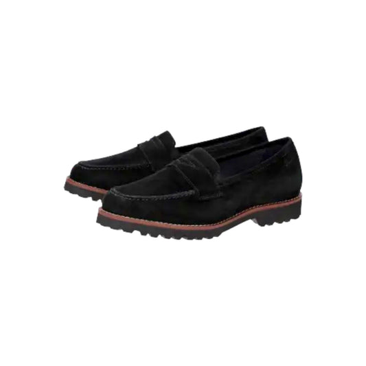 Sioux | Meredith Moccasin Lamb Suede Black