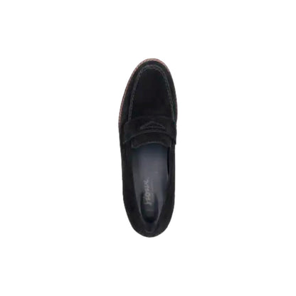 Sioux | Meredith Moccasin Lamb Suede Black
