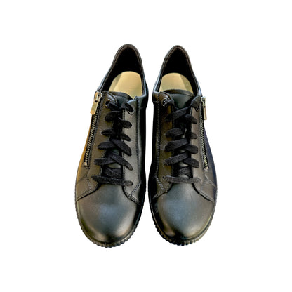 Legero | Black Nappa Leather Sneaker