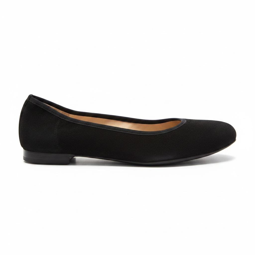 Donna Carolina | Ballerina Suede Nero