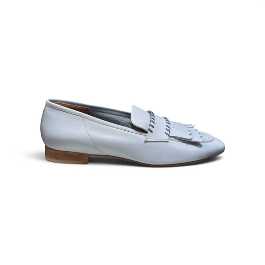 Donna Carolina | Loafer Neyl Trim Fringe Cielo