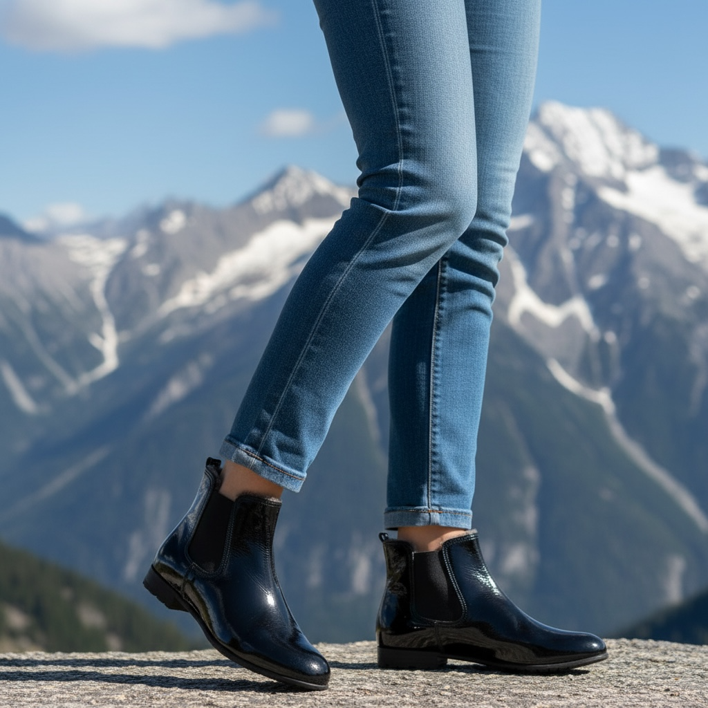 Brunate | Stiefelette Softlack Nero