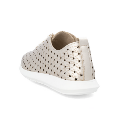 Remonte | Sneaker – Perforiertes Gold