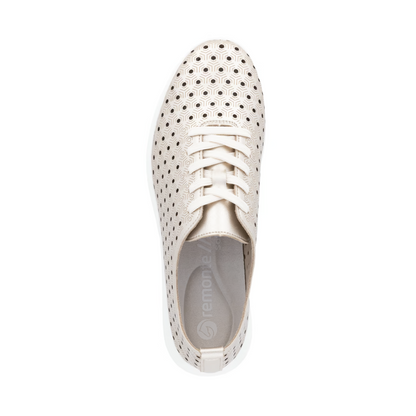 Remonte | Sneaker – Perforiertes Gold
