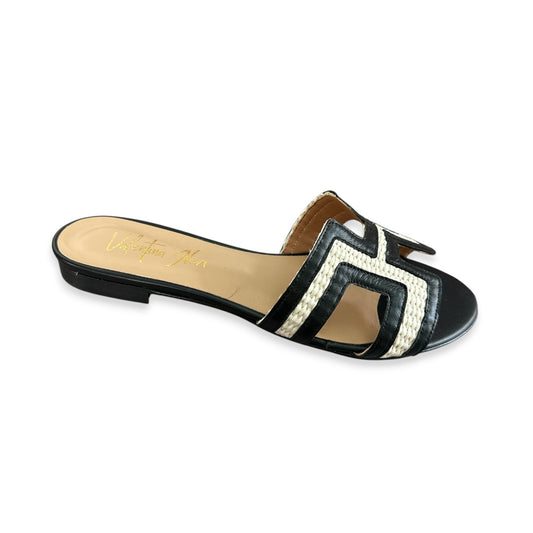 Life Shoes | Sleeper - Raffia Crudo & Nappa Nero