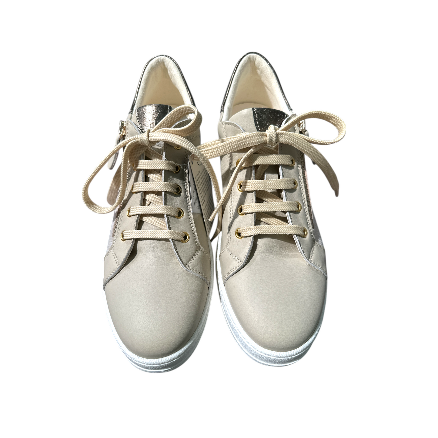 Big Shoes Privé | W-Silber/B-Gold Bio Sneaker