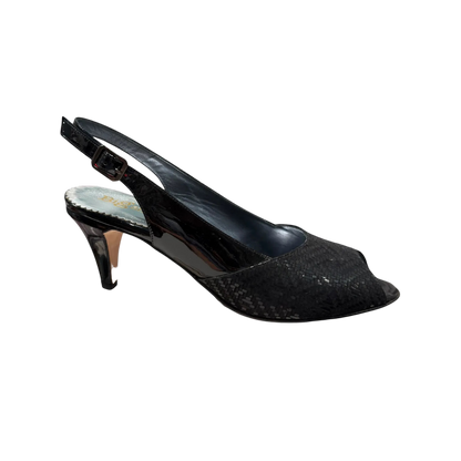 Big Shoes Privé | Sling Pump Piergentili Black