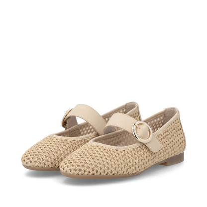 Remonte | Ballerina Netz Beige