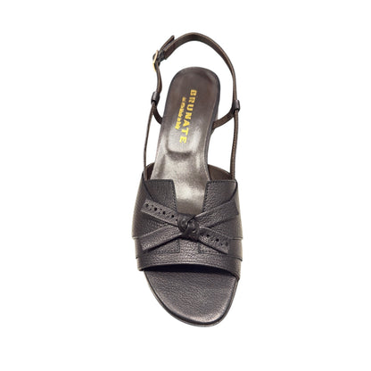 Brunate | Schwarz Sandale Aktive Nero