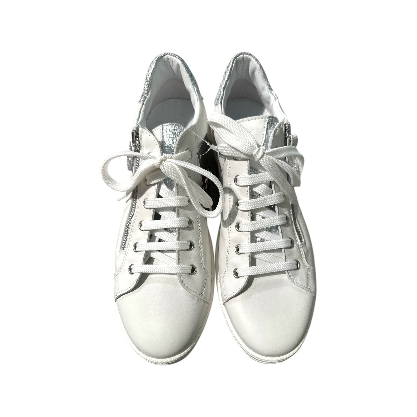 Big Shoes Privé | W-Silber/B-Gold Bio Sneaker